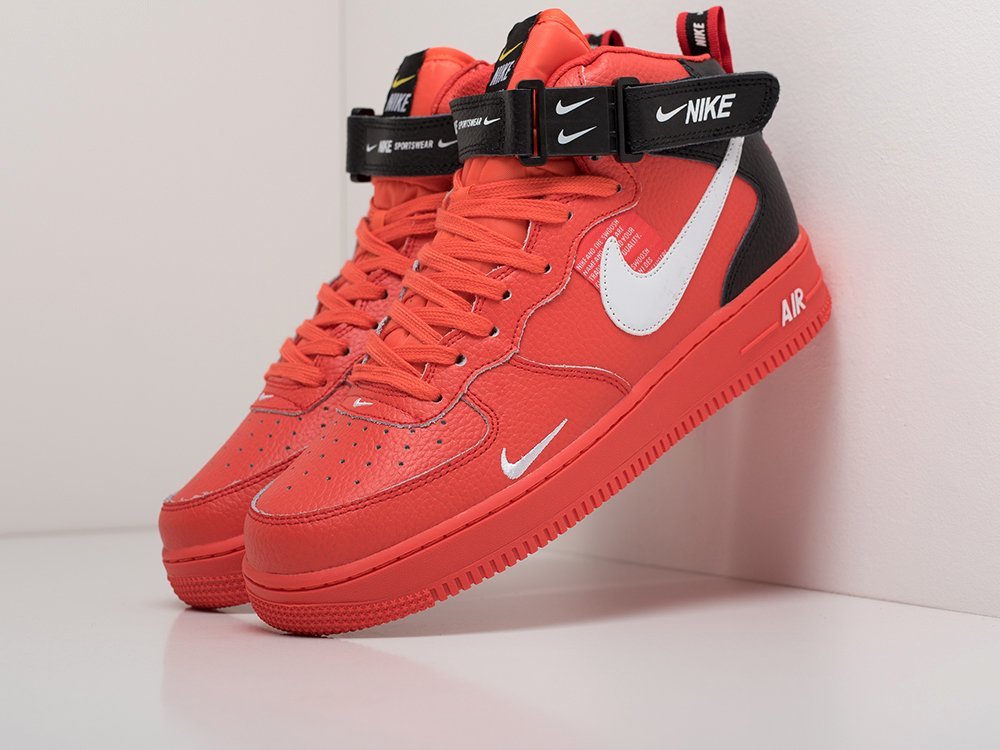 añadir visual taza Nike zapatillas de deporte Air Force 1 07 mid LV8, color rojo, para hombre|  | - AliExpress