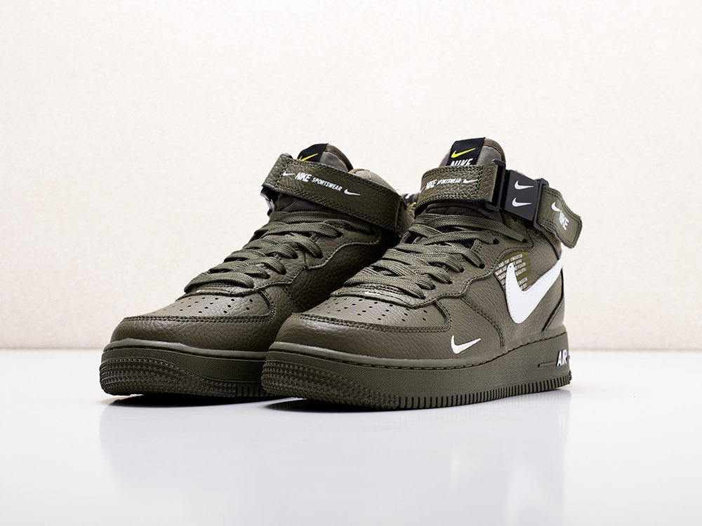 Nike zapatillas de deporte Air Force 1 07 mid LV8 para mujer, color verde, Invierno|Zapatos de mujer| - AliExpress