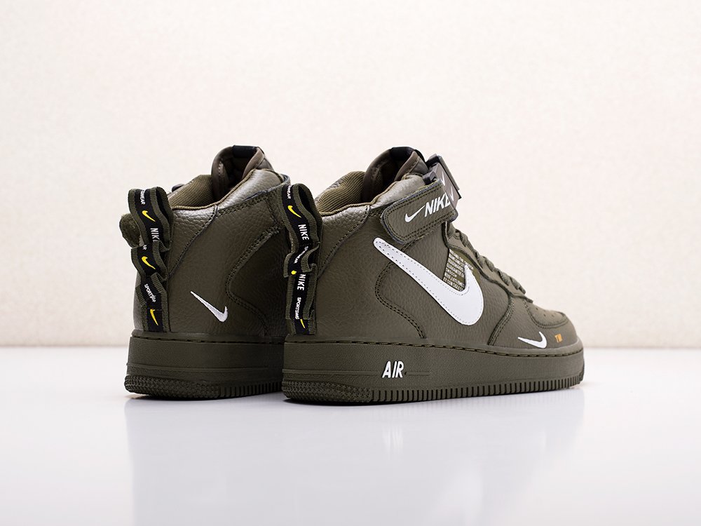 Nike zapatillas de deporte Air Force 1 07 mid LV8 para color verde, vulcanizados de mujer| -
