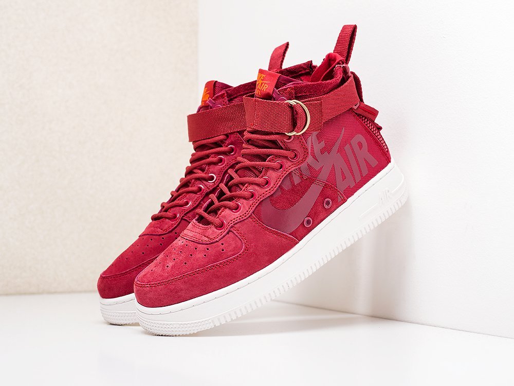 nike sf air force 1 mid red