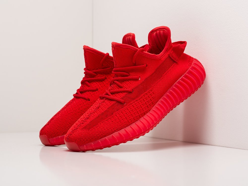 Adidas-zapatillas de deporte Yeezy 350 boost V2 para hombre, color rojo, verano - AliExpress