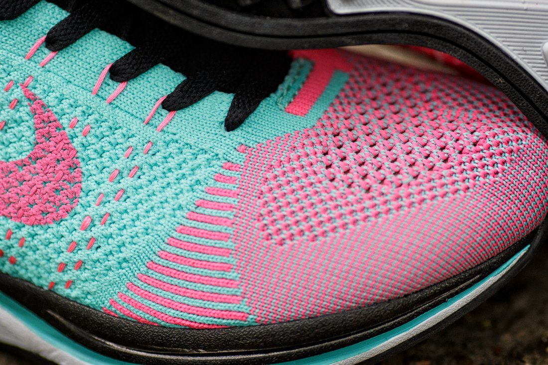 Nike zapatillas de deporte Flyknit racer multicolor, para mujer, Verano|Zapatos vulcanizados de mujer| -