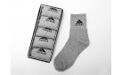 Носки длинные Adidas - 5 пар цвет: Серый