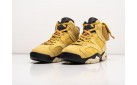 Кроссовки Nike x Travis Scott Air Jordan 6 цвет: Желтый
