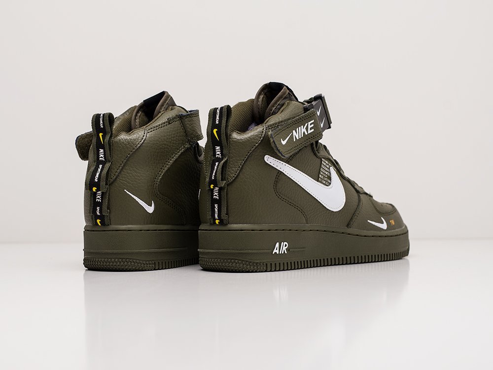 Nike zapatillas de deporte Force 1 07 mid LV8 para hombre, deportivas de invierno, color verde|Calzado vulcanizado de hombre| - AliExpress